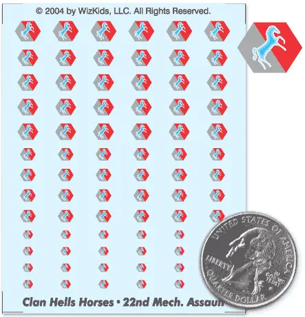 Clan Hells Horses- 22Nd Mechanized Assault Decals 1