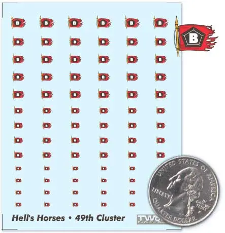 Clan Hells Horses 49Th Battlemech Cluster Decals 1