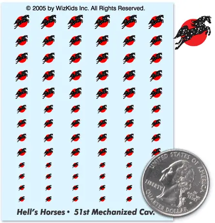 Clan Hells Horses 51St Mechanized Cavalry Decals 1