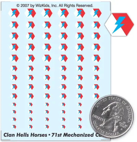 Clan Hells Horses 71St Mechanized Cavalry Decals 1