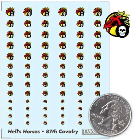 Clan Hells Horses- 87Th Mechanized Cavalry Decals 1