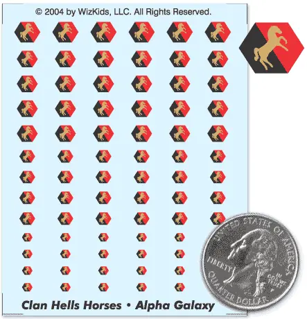 Clan Hells Horses- Alpha Galaxy Decals 1