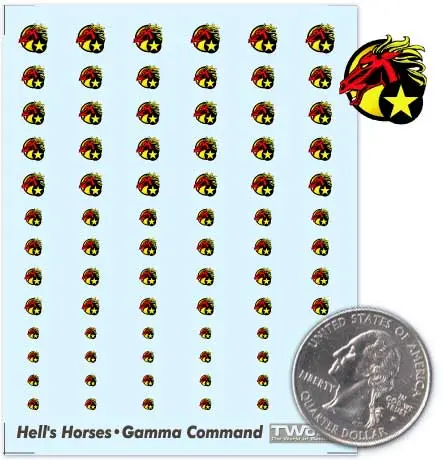 Clan Hells Horses- Gamma Galaxy Command Decals 1