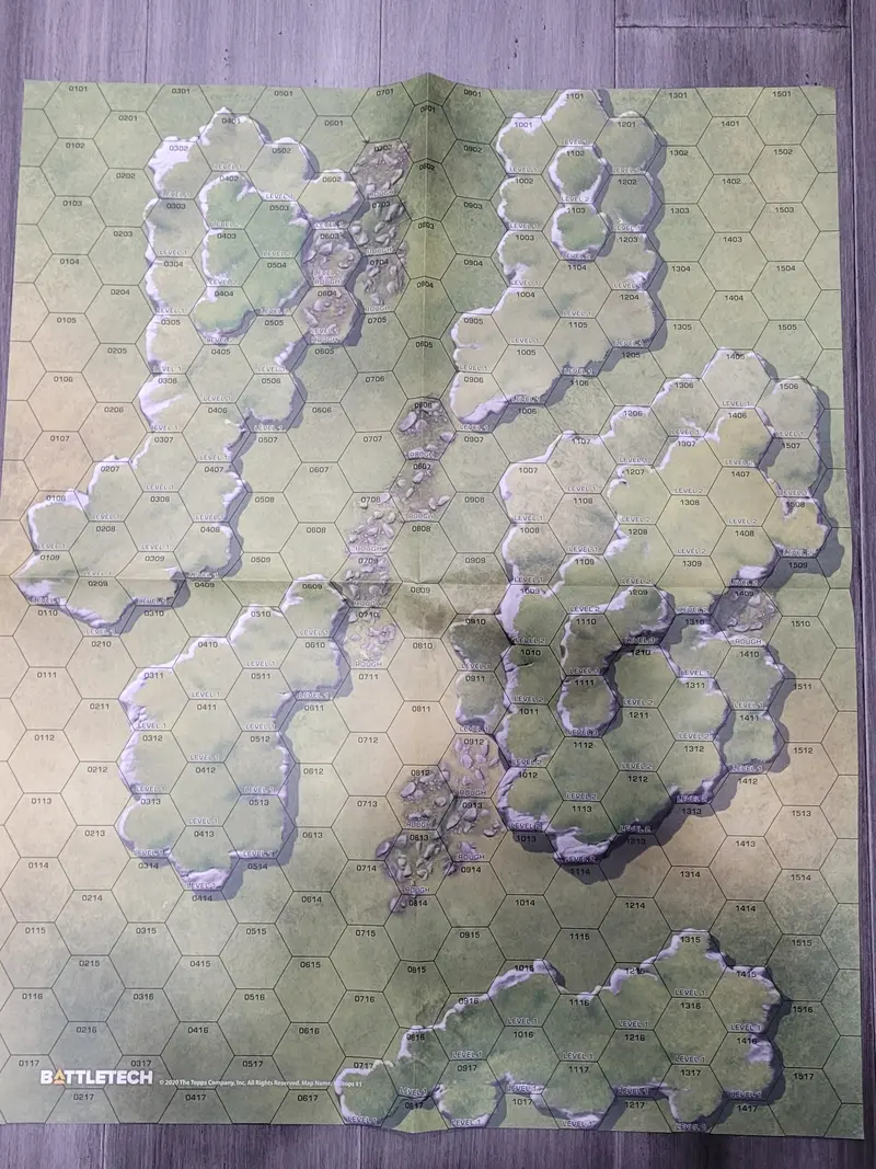 Clan Invasion Box Set Map- Hilltops #1/Barren Lands #1 1