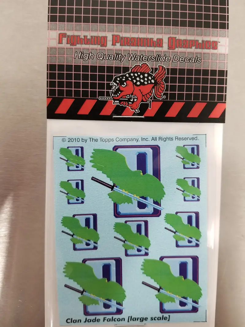 Clan Jade Falcon Decals- Large Scale 1