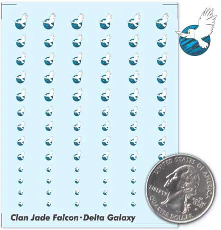 Clan Jade Falcon Delta Galaxy Decals 1