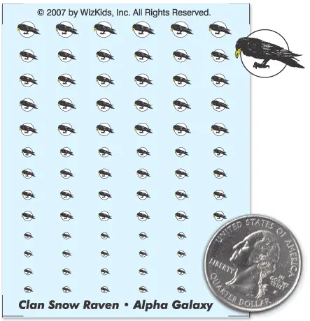 Clan Snow Ravens Alpha Galaxy Decals 1