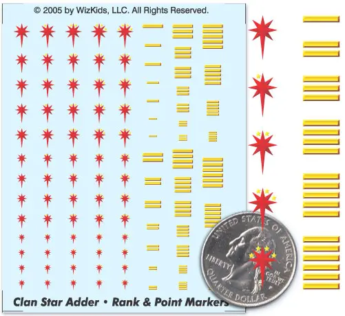 Clan Star Adder- Ranks & Point Markers Decals 1
