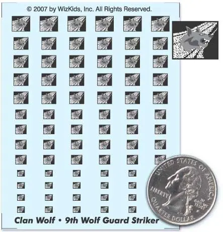Clan Wolf - 9Th Wolf Guard Striker Decals 1