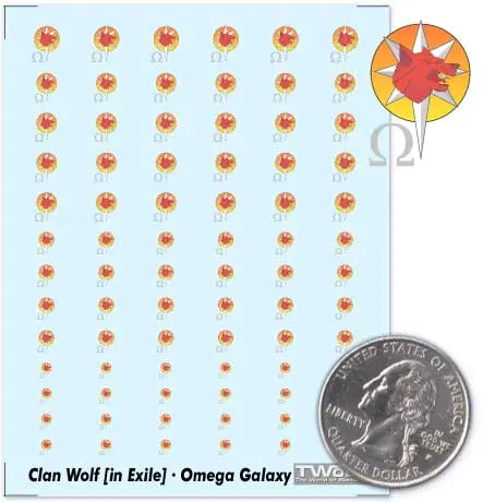 Clan Wolf In Exile - Omega Galaxy Decals 1