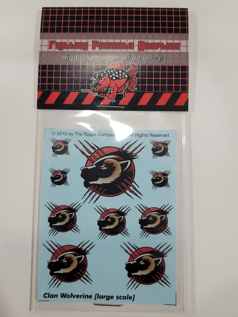 Clan Wolverine- Large Scale Decals 1