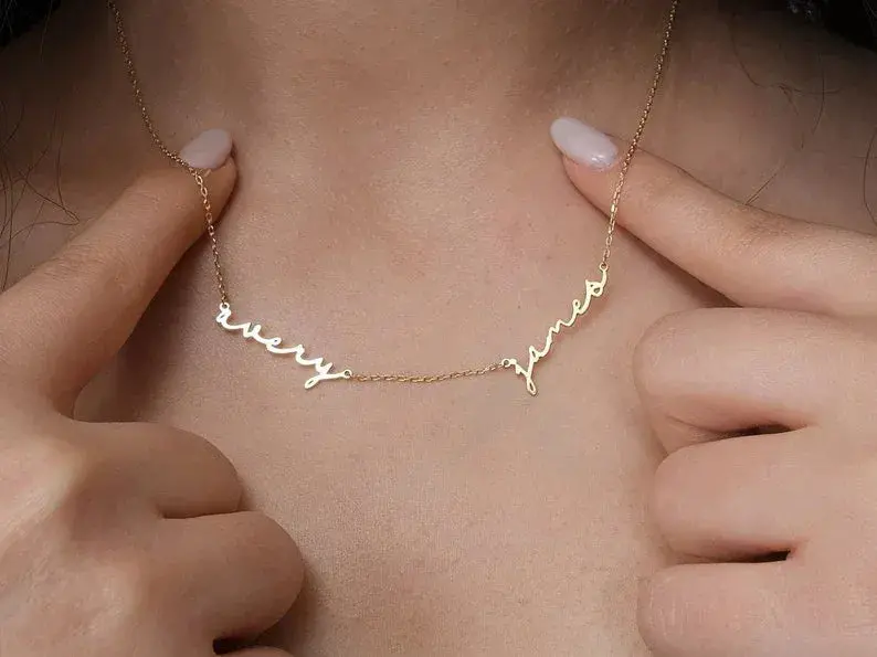 Classic Fashion Customizable Name Simple Design Necklace 1