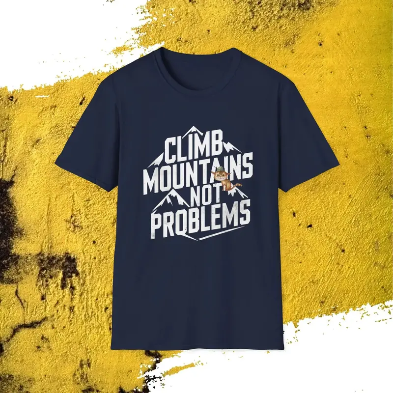 Climb Mountain Cotton Men T-Shirt 3