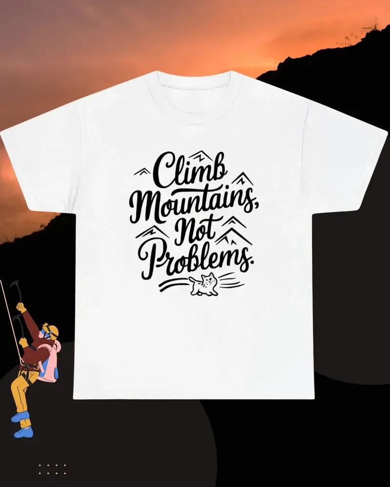 Climb Mountain Cotton T-Shirt 1