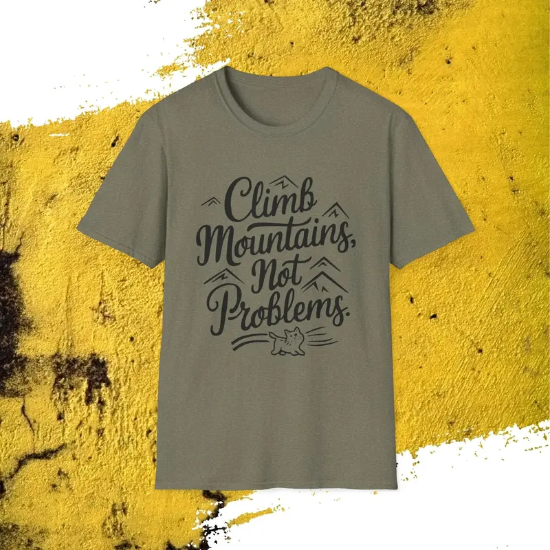 Climb Mountain Cotton T-Shirt 10