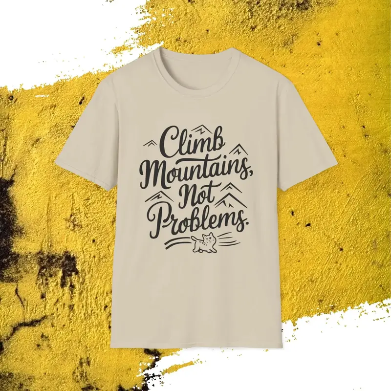 Climb Mountain Cotton T-Shirt 12