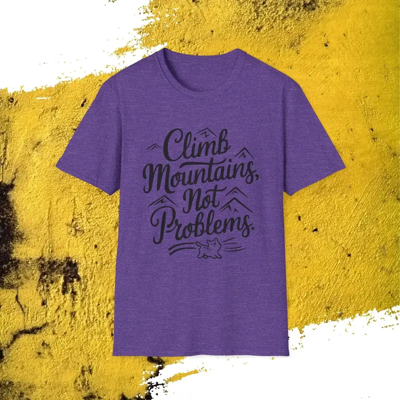Climb Mountain Cotton T-Shirt 13