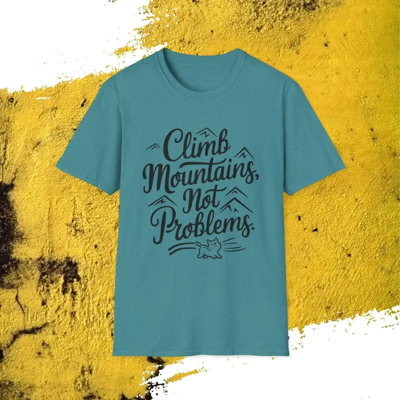 Climb Mountain Cotton T-Shirt 15