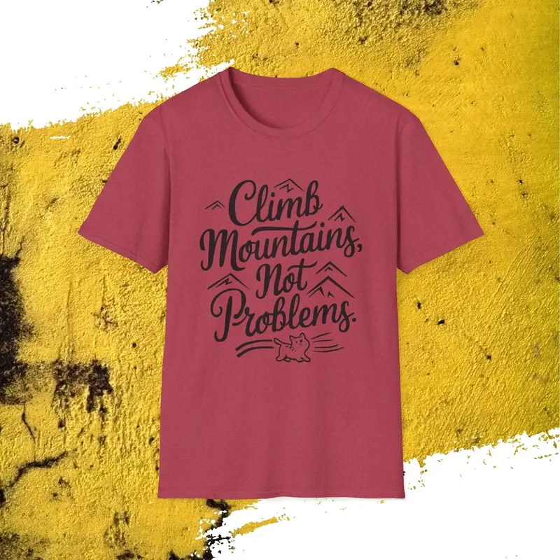 Climb Mountain Cotton T-Shirt 15