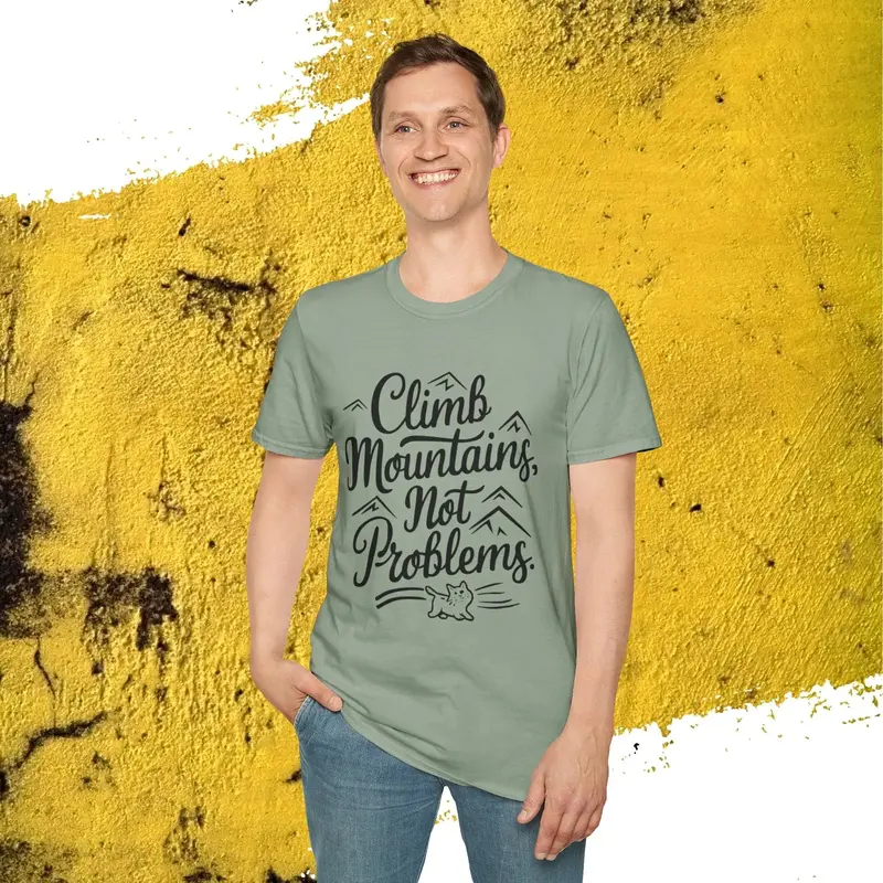 Climb Mountain Cotton T-Shirt 16