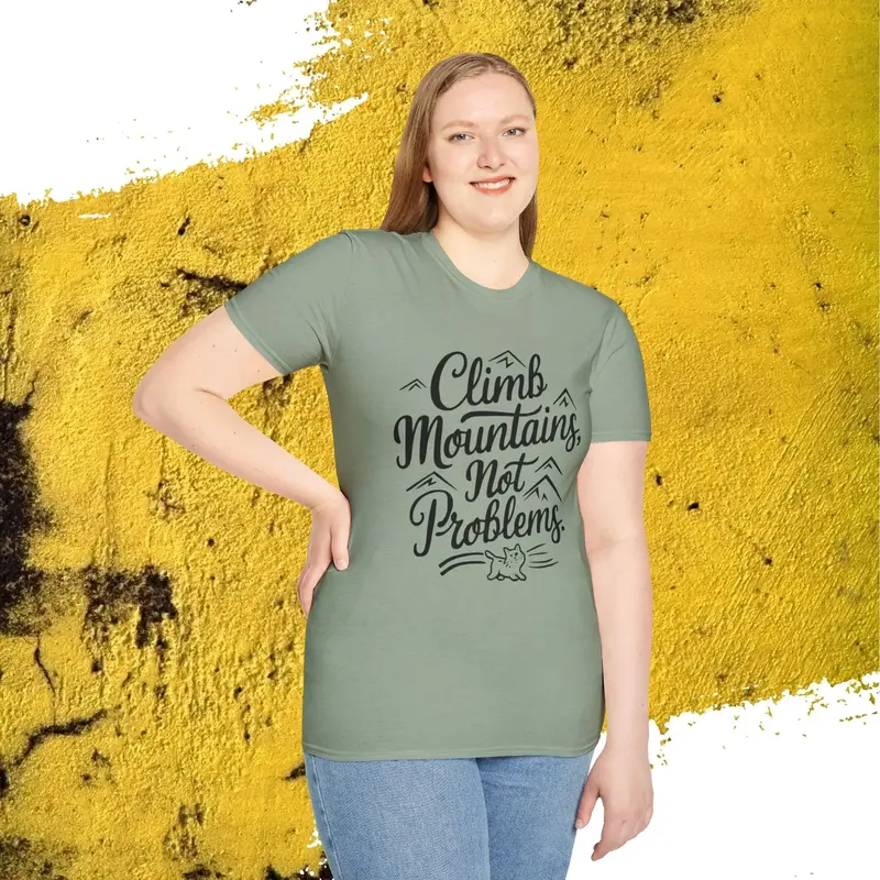 Climb Mountain Cotton T-Shirt 17