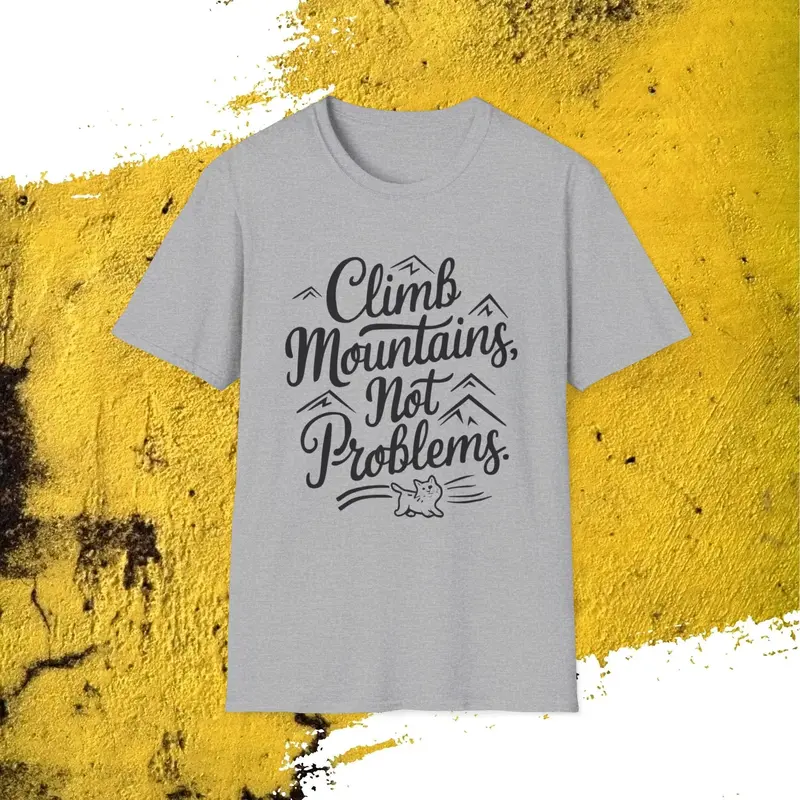 Climb Mountain Cotton T-Shirt 18