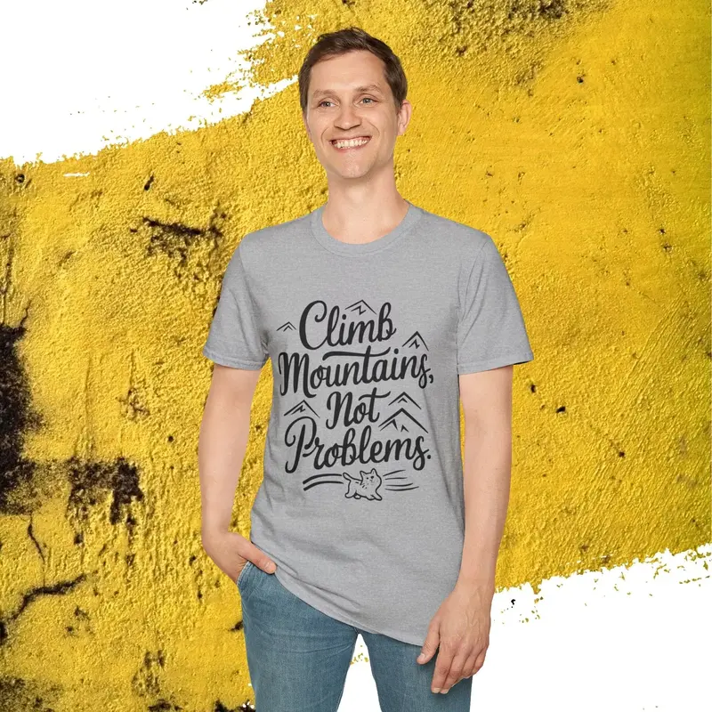 Climb Mountain Cotton T-Shirt 19