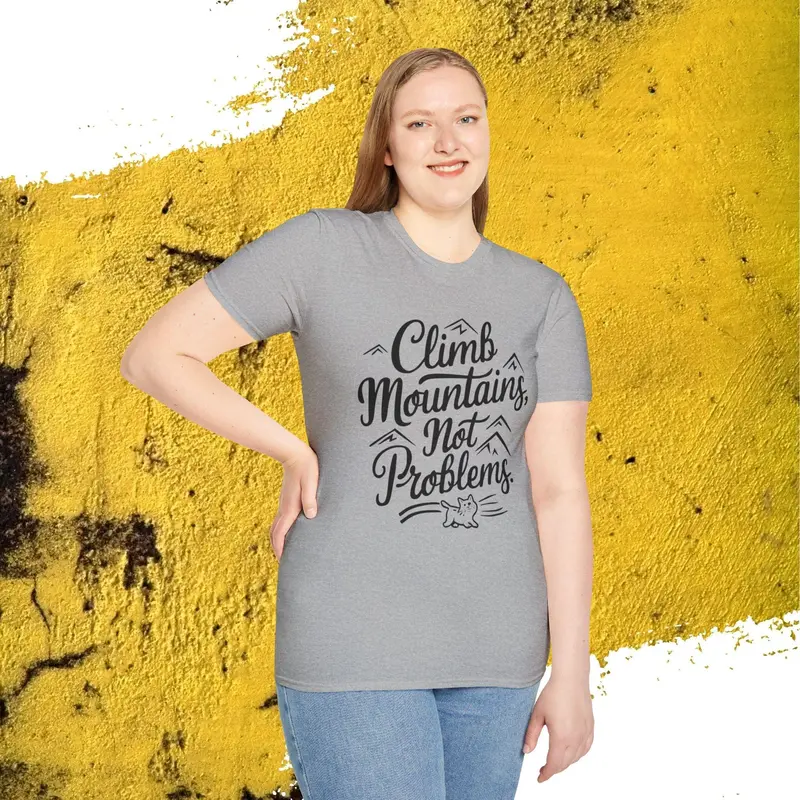 Climb Mountain Cotton T-Shirt 20