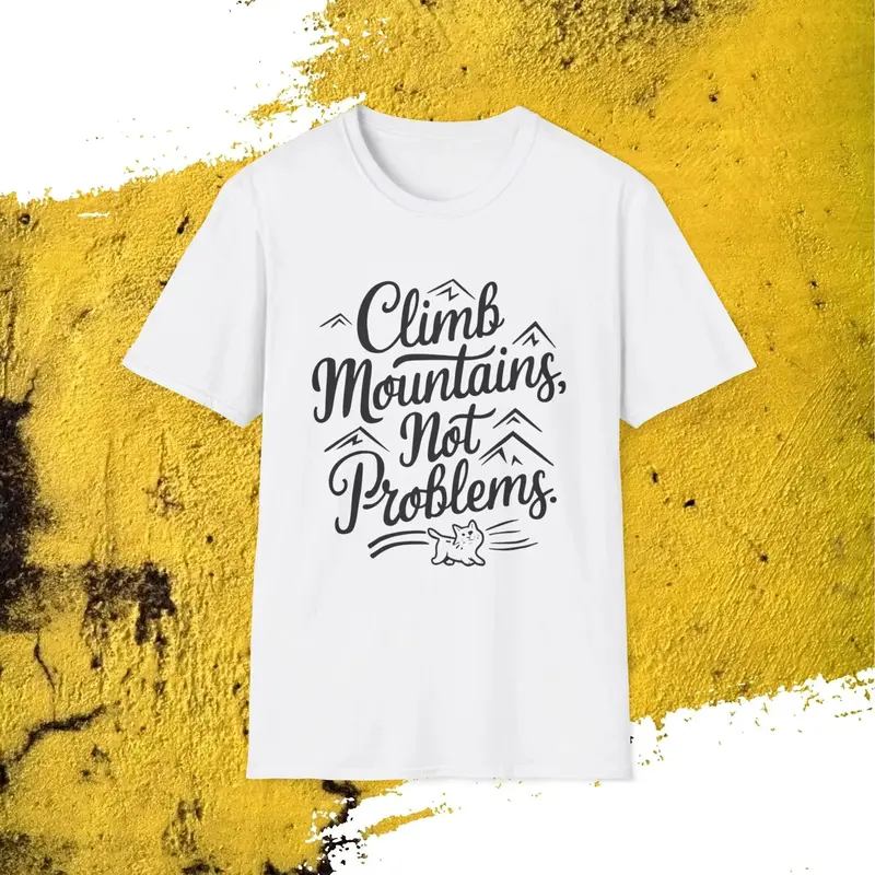 Climb Mountain Cotton T-Shirt 21
