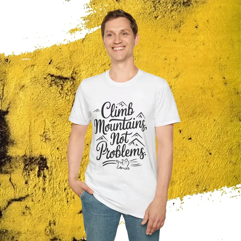 Climb Mountain Cotton T-Shirt 22
