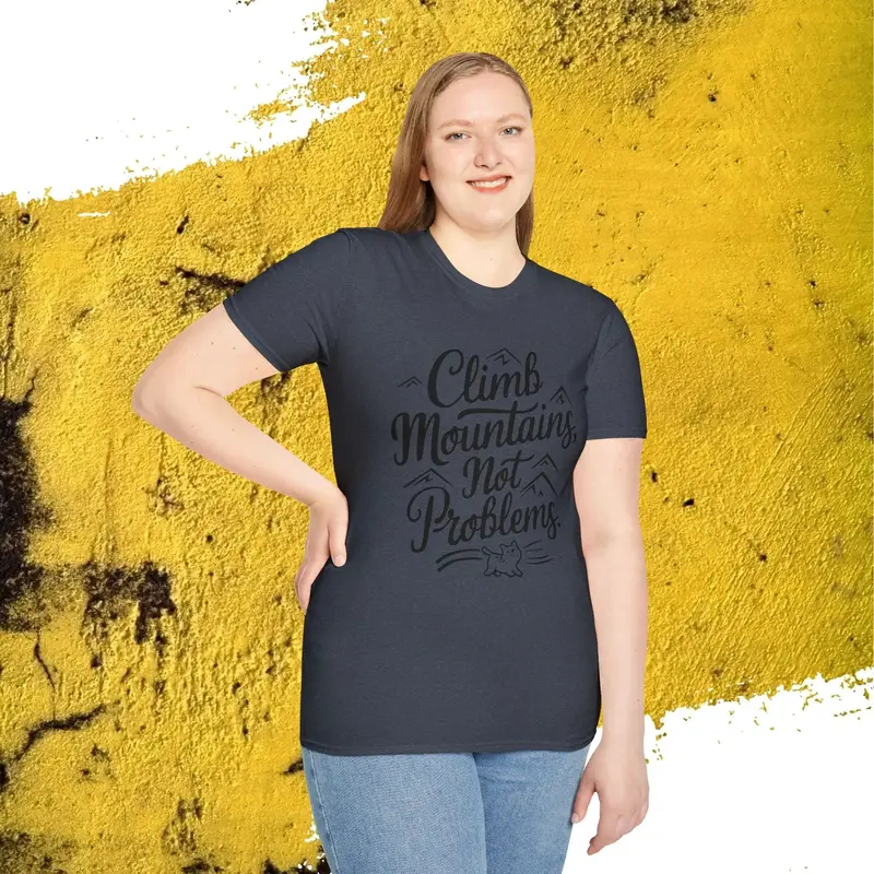 Climb Mountain Cotton T-Shirt 26