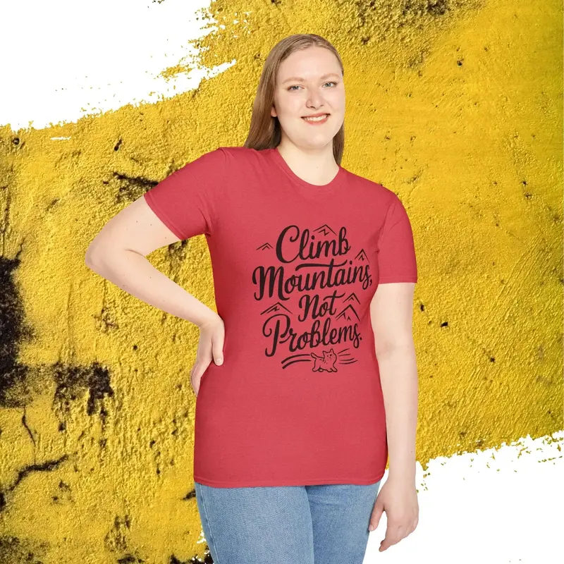 Climb Mountain Cotton T-Shirt 29