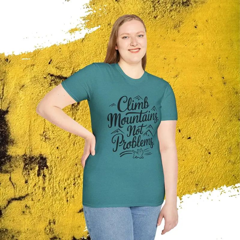 Climb Mountain Cotton T-Shirt 37
