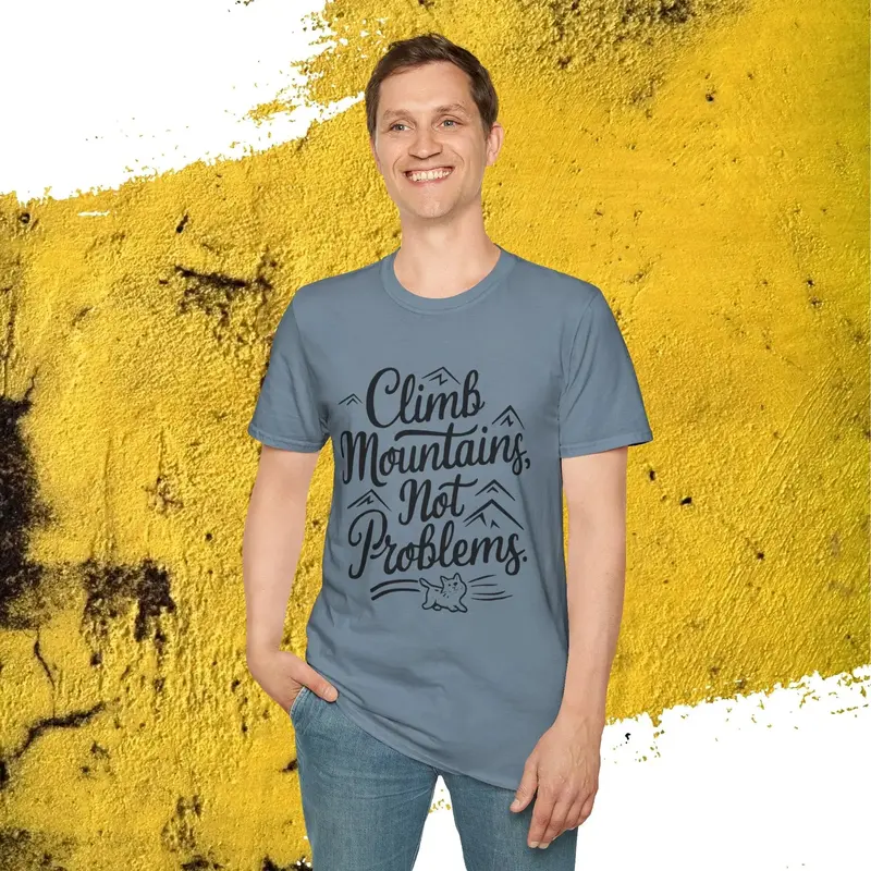 Climb Mountain Cotton T-Shirt 38