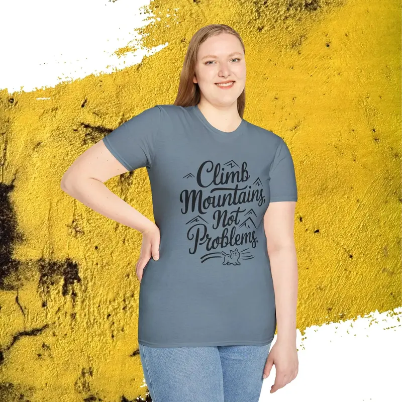 Climb Mountain Cotton T-Shirt 39