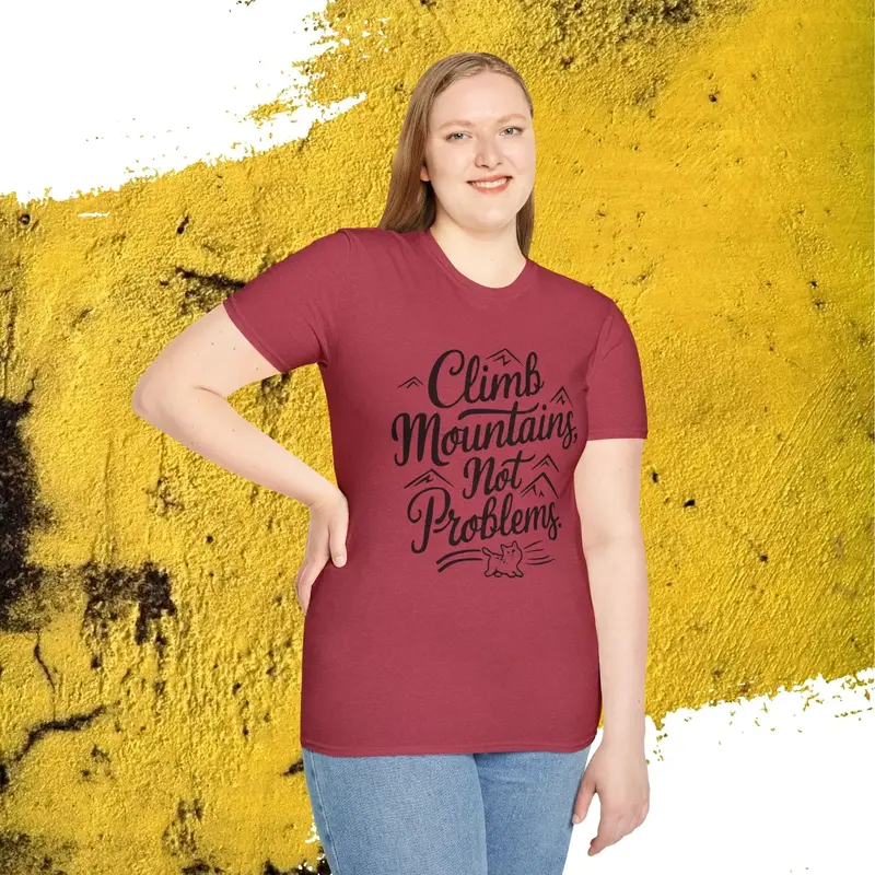 Climb Mountain Cotton T-Shirt 47