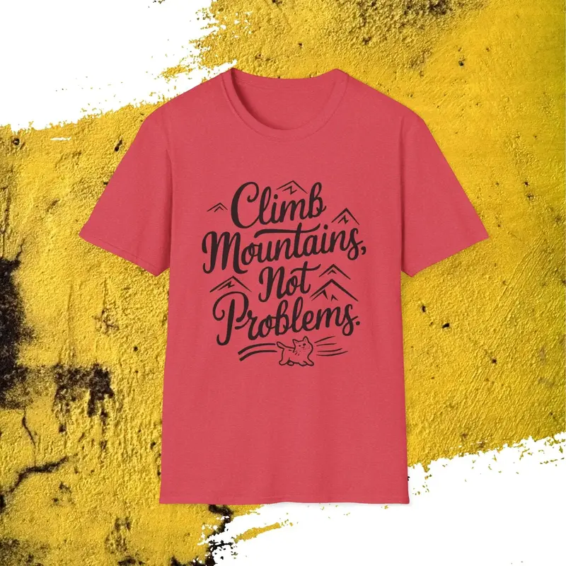 Climb Mountain Cotton T-Shirt 8