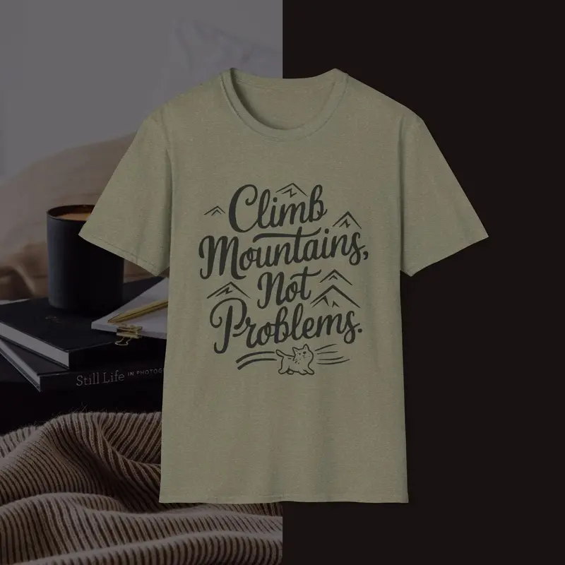 Climbing Mountain Cotton Men Tee 12