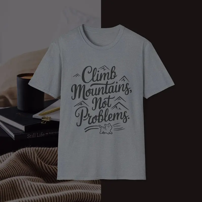 Climbing Mountain Cotton Men Tee 13