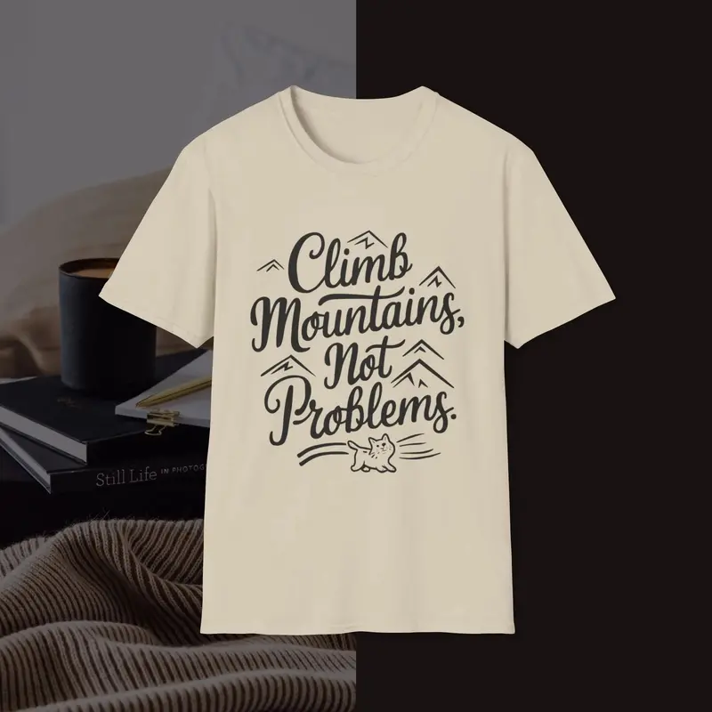 Climbing Mountain Cotton Men Tee 14