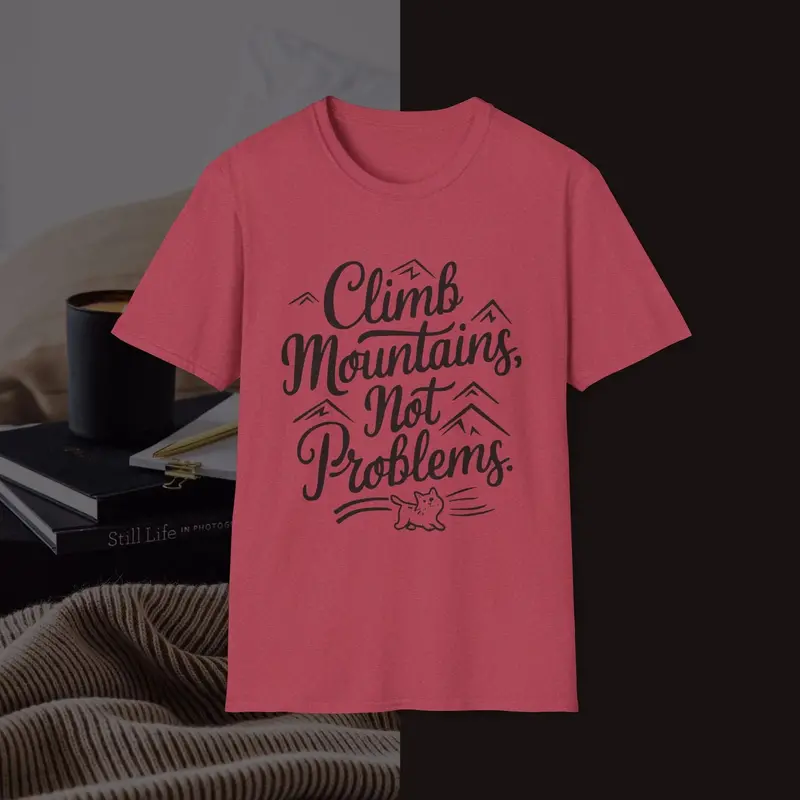 Climbing Mountain Cotton Men Tee 15