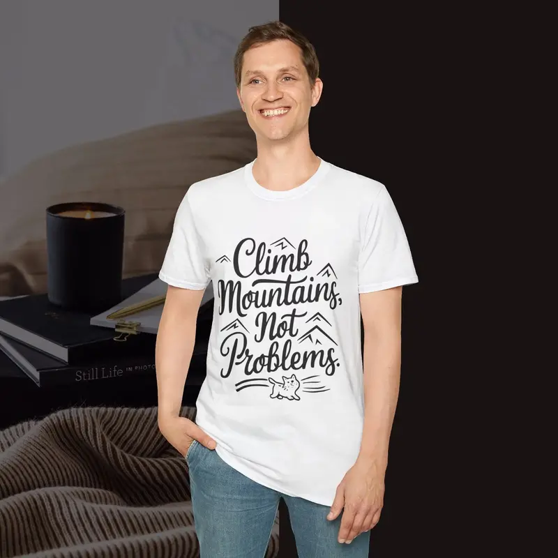 Climbing Mountain Cotton Men Tee 16