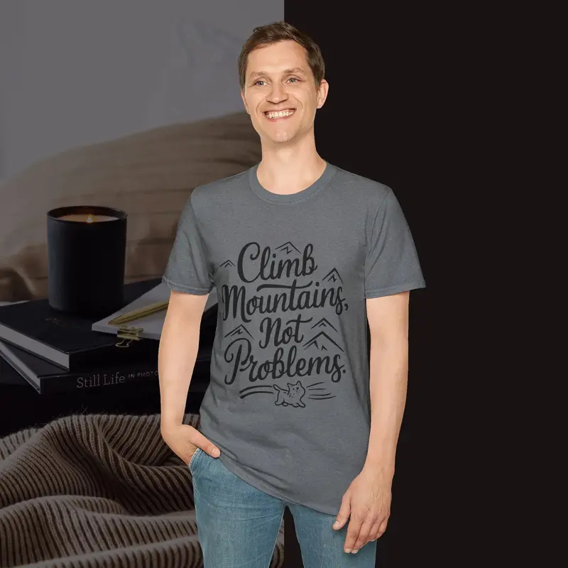 Climbing Mountain Cotton Men Tee 21