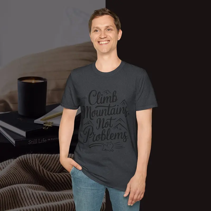 Climbing Mountain Cotton Men Tee 24