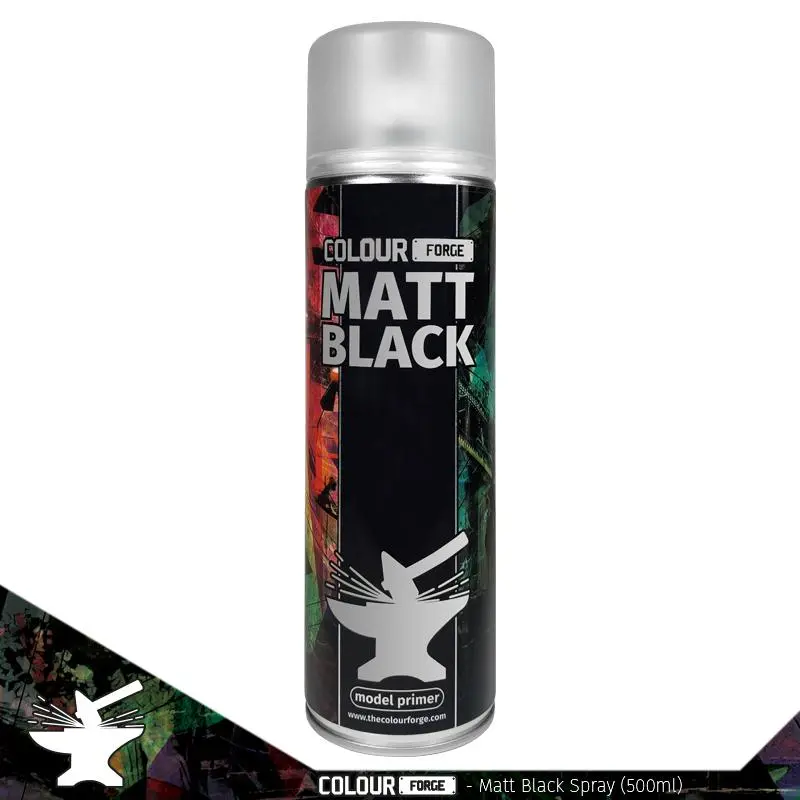Colour Forge Spray: Matt Black (500Ml) 1