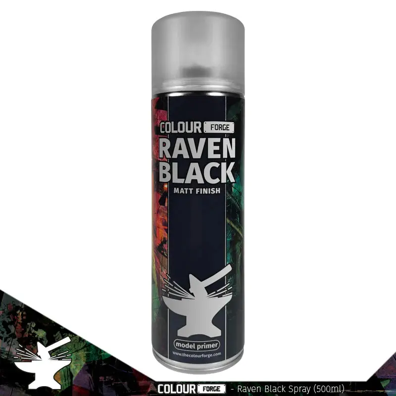 Colour Forge Spray: Raven Black (500Ml) 1
