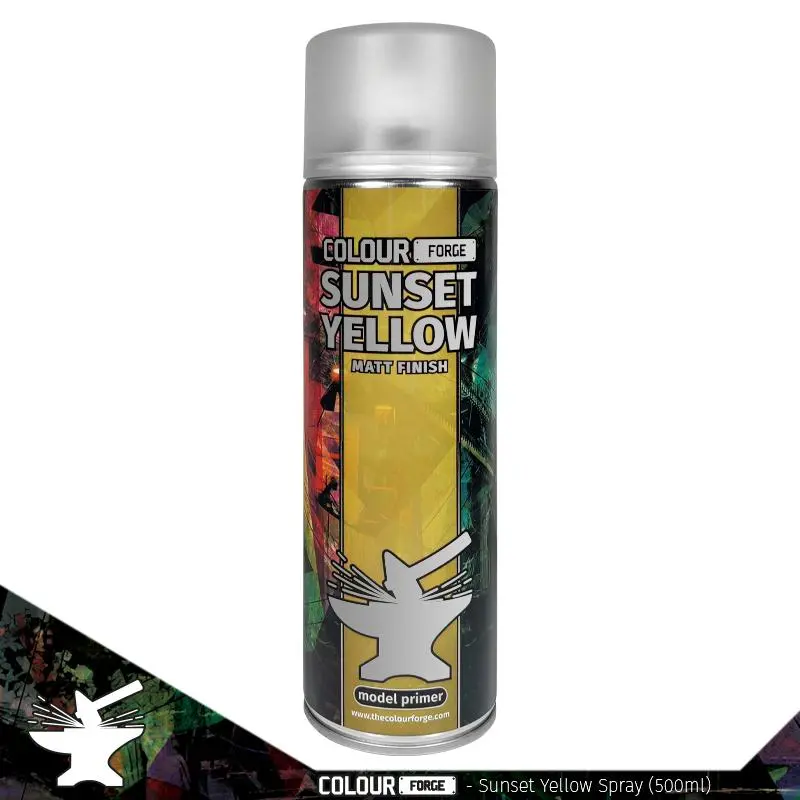 Colour Forge Spray: Sunset Yellow (500Ml) 1