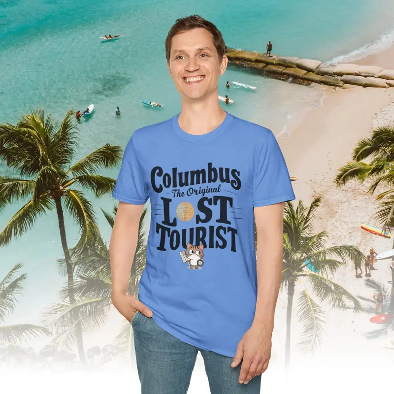 Columbus The Original Lost Tourist Cotton Men Tshirt 27
