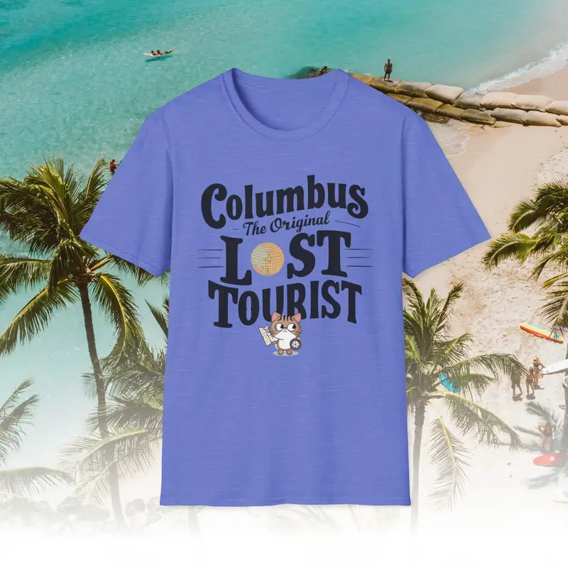 Columbus The Original Lost Tourist Cotton Men Tshirt 5