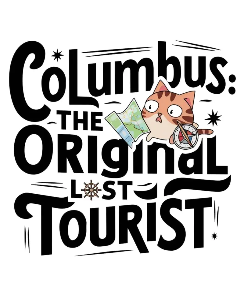 Columbus The Original Lost Tourist Cotton Tee 2